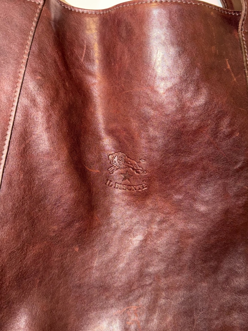IL BISONTE BEAUTIFUL LEATHER BAG Pristine - Picture 3 of 7
